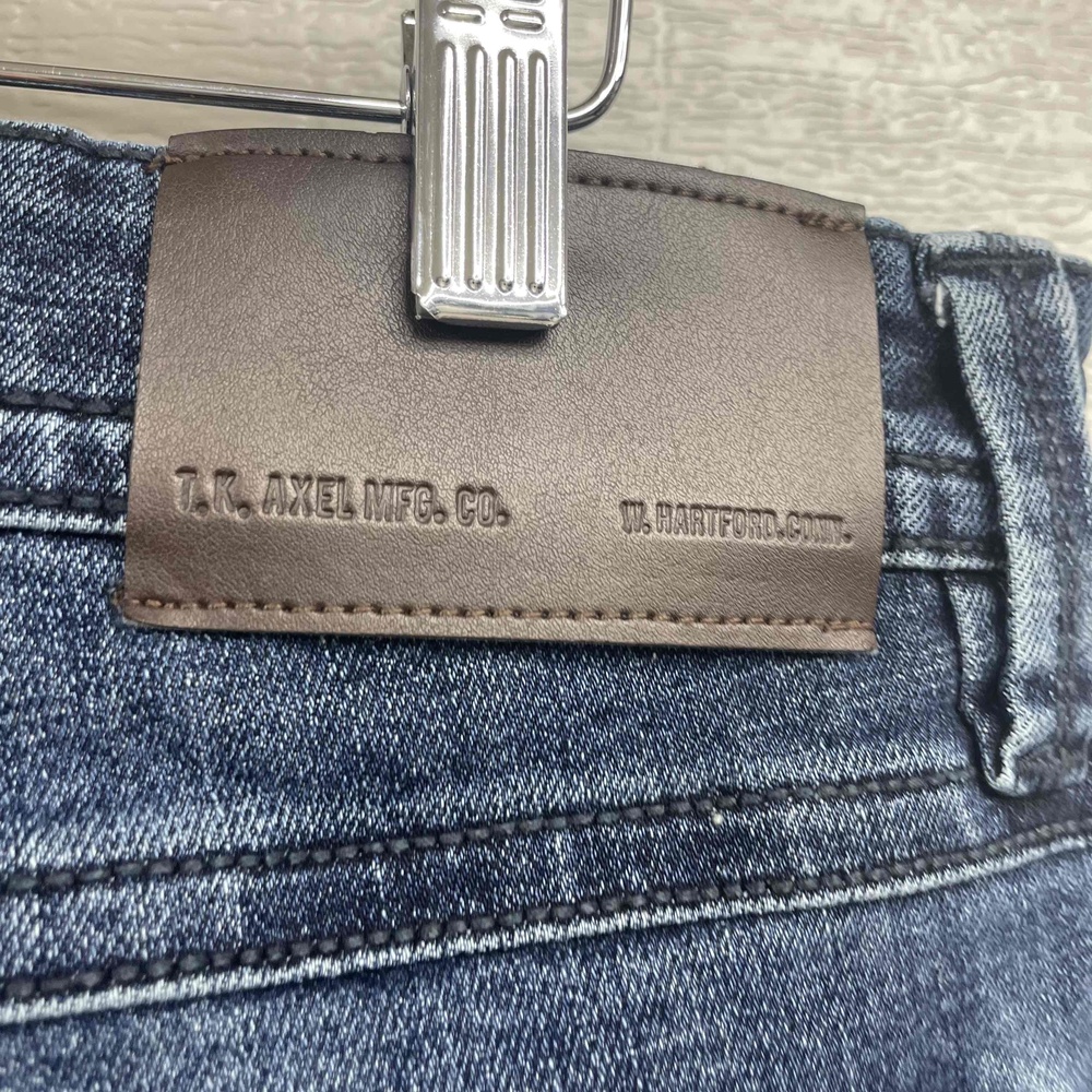 TK Axel Blue Slim Fit Bootcut Jeans Mens Medium Wash Denim 36x34 - Picture 5 of 11